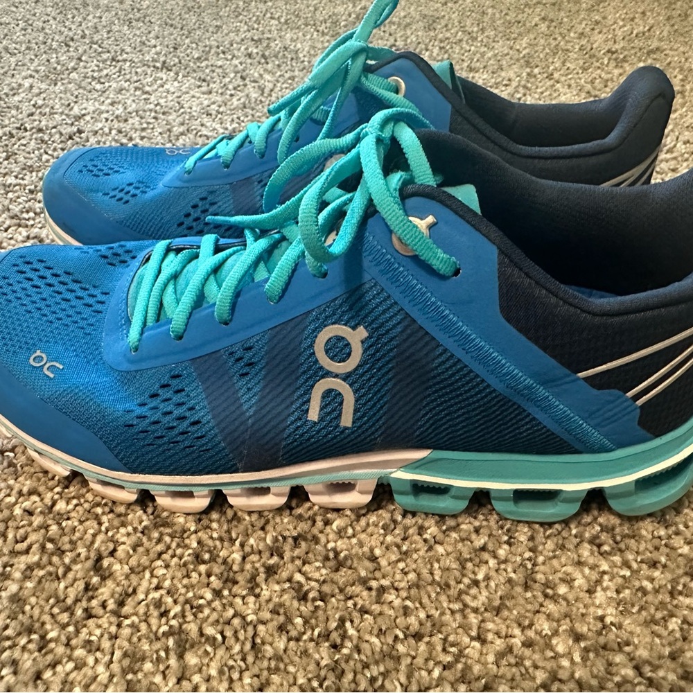 On Cloudflow Women's Running Shoes - Blue/Turquoise